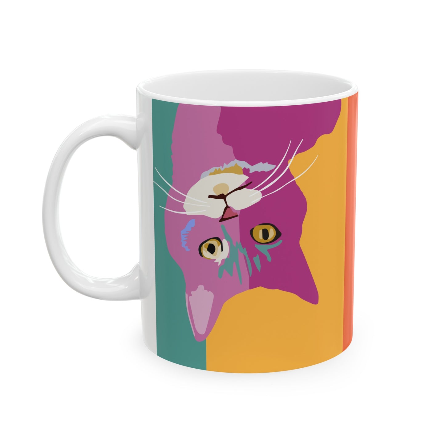 Rosie and Roxie Upside Down Cat Mug