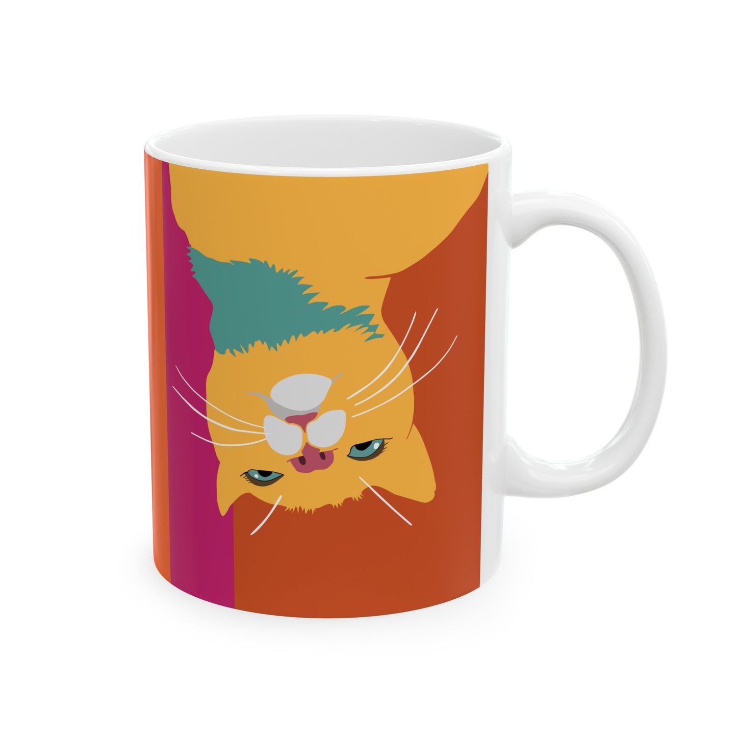 Rosie and Roxie Upside Down Cat Mug